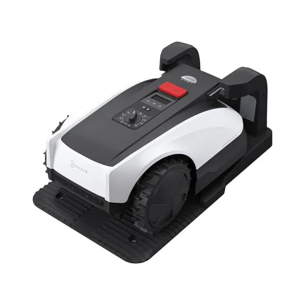 Rasenroboter, Rasenmäher, autonom, Fahrbar, weiß-schwarz