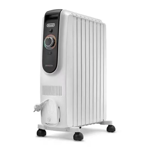 Ölradiator, Raumheizer, einstellbares Thermostat, rollen, Kabelaufbewahrung