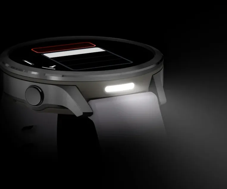 Smartwatch, Uhr, Band, LED-Licht, Solarpanel