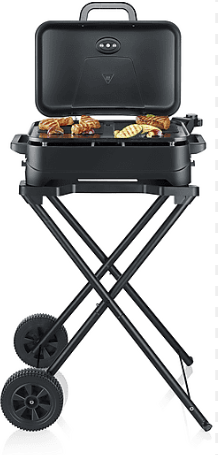 Grill, tragbarer Grill, Kohlegrill, faltbarer Grill, Räder