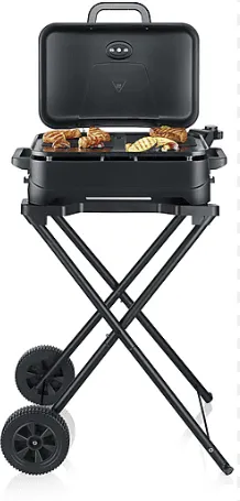 Grill, tragbarer Grill, Kohlegrill, faltbarer Grill, Räder