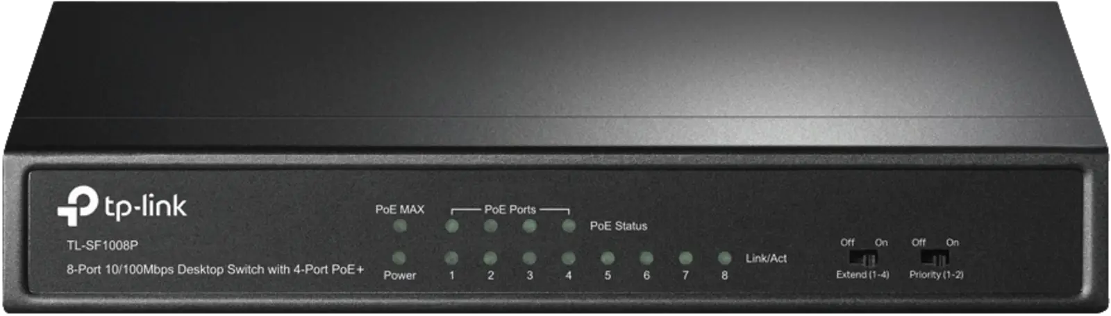 Schalter, Netzwerk, PoE, 8-Port, TP-Link