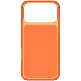 Handyhülle, orangefarbene Hülle, Schutzhülle, Flip-Cover, Rückseite