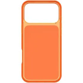 Handyhülle, orangefarbene Hülle, Schutzhülle, Flip-Cover, Rückseite