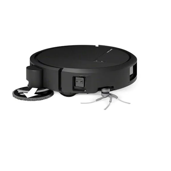 Roboter-Staubsauger, Reinigungsroboter, runder Form, Seitlicher Pinsel, Gehäuseseitiger Riemen