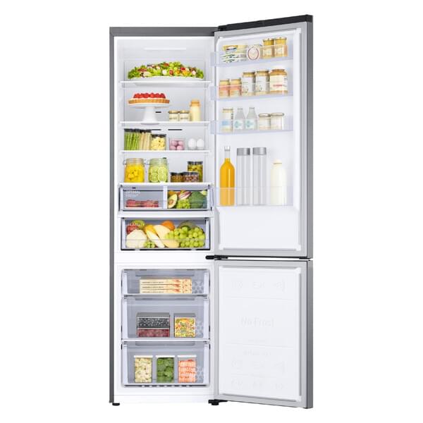 Kühlschrank, Kühlschrank mit zwei Türen, Side-by-Side Kühlschrank, Doppelttüriger Kühlschrank, leere Regale