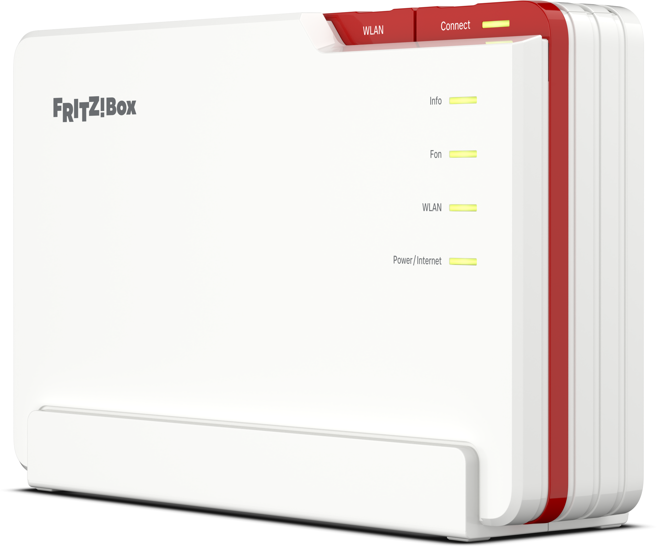 Router, FrtizBox, weiß, rot, LED-Anzeigen