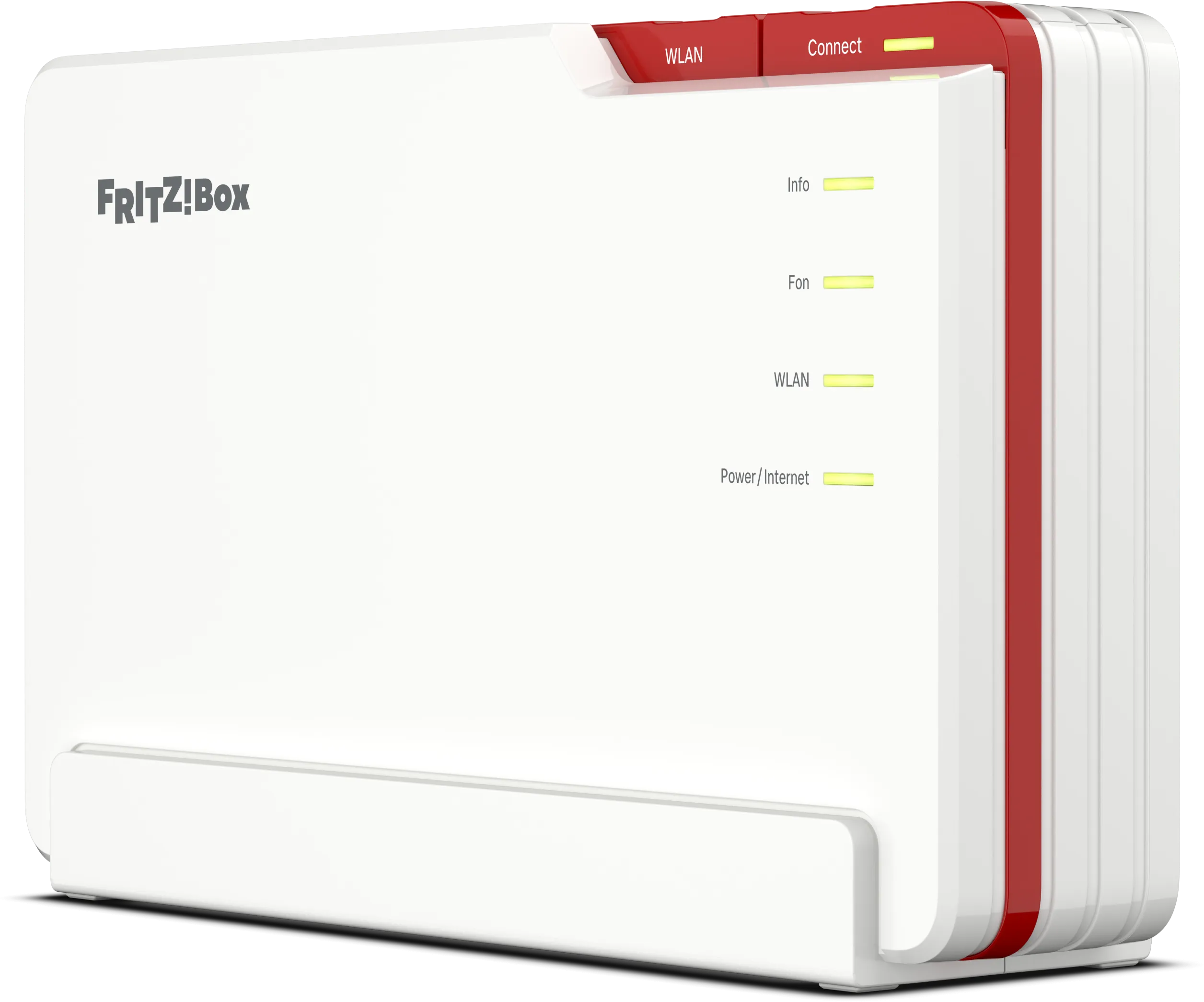 Router, FrtizBox, weiß, rot, LED-Anzeigen