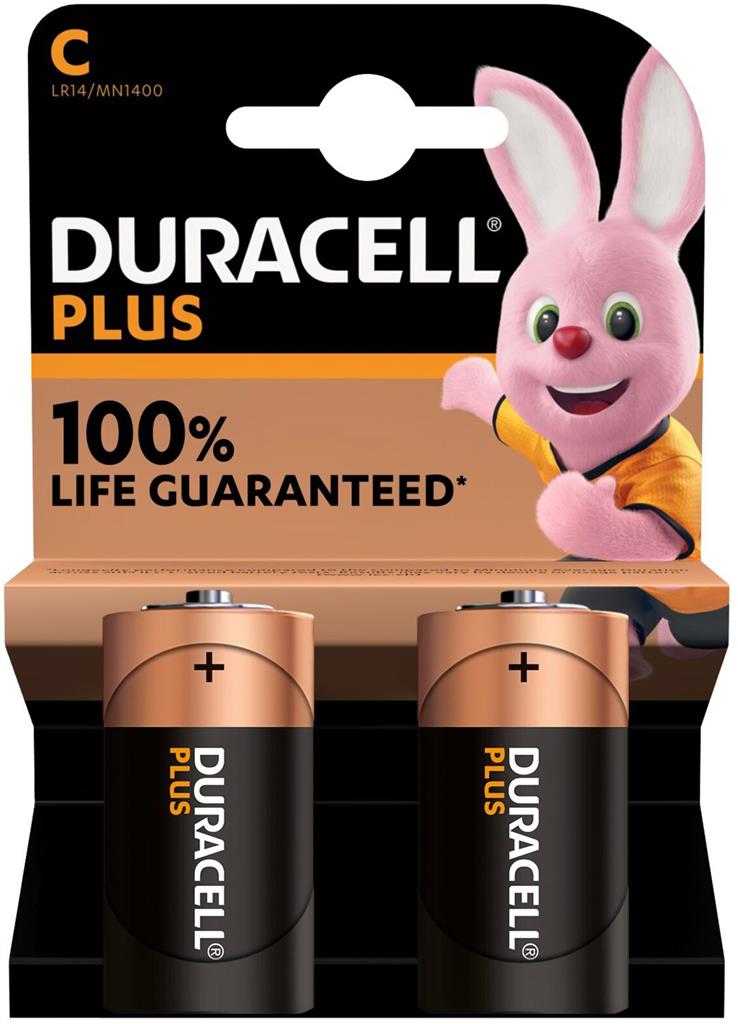 Duracell Plus C 2er/Pkg.