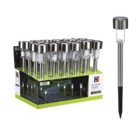 Solarlampe mit Erdspieß d:4,5cm , h:33,5cm