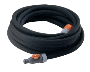 Gas-Schlauch, flexibler Schlauch, Kraftstoffschlauch, Schlauch mit Fittings, aufgerollter Schlauch