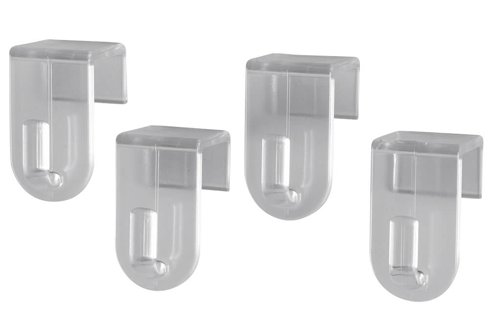 My basic Fenster-Dekohaken transparent  4er Karte