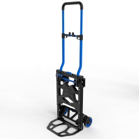 Handwagen, Lastenroller, Dolly, Stahlrahmen, Blau