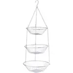 110820 Einhängekorb chrom 3 Körbe 72 cm