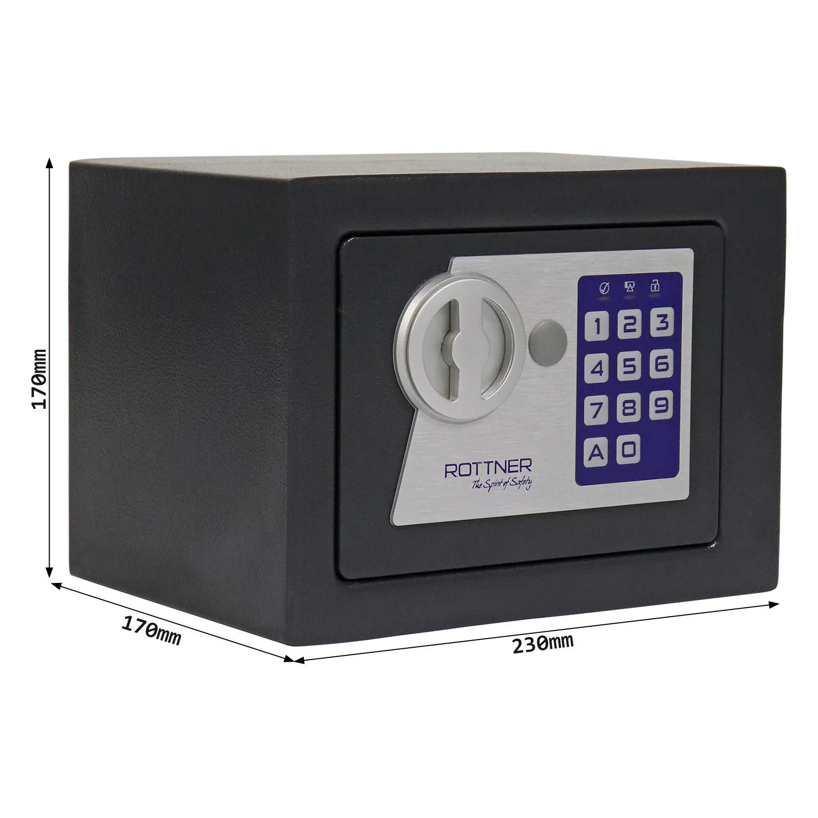 Rottner Möbelttresor Jupiter 1 anthrazit Elektronikschloss
