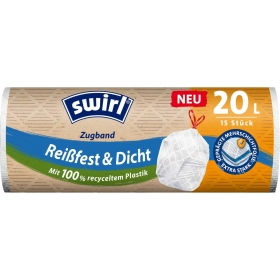 Swirl Müllbeutel m. Zugband 15er 45x50cm