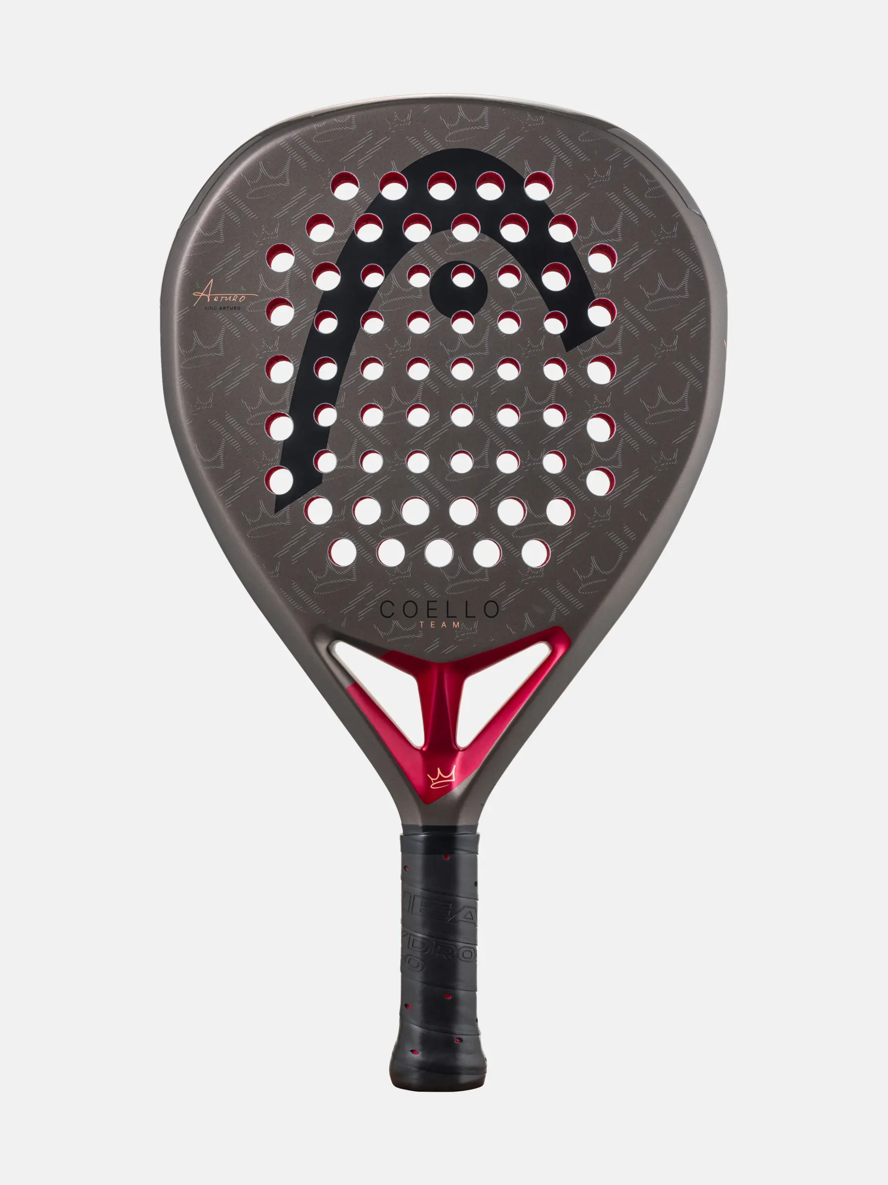 Schläger, Padel, Schlägerkopf, Lochmuster, Griff