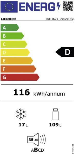 Liebherr Tischkühlschrank Rdi 1621-20 994791551