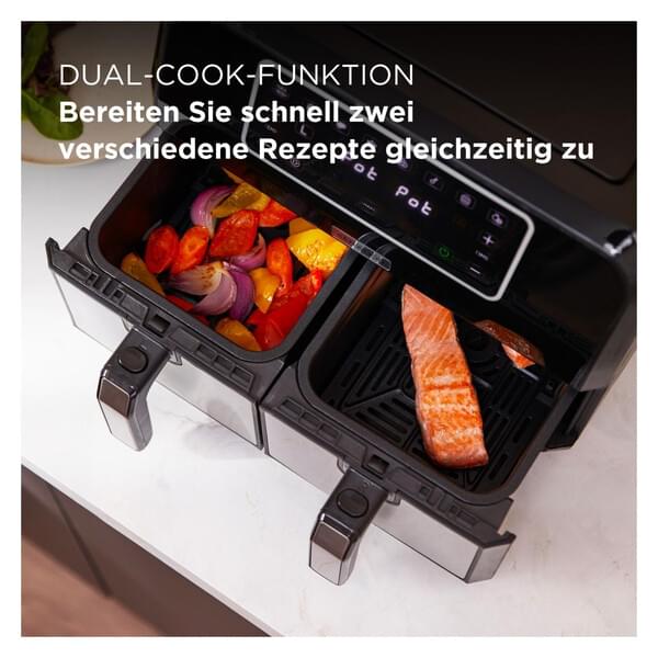 Kenwood Heißluft-Fritteuse  HFM20.000MB 8L Kapazität (2x4L)