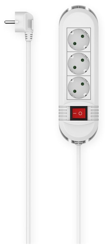 Hama 223031 Steckdosenl. SDL 3F 1,5m