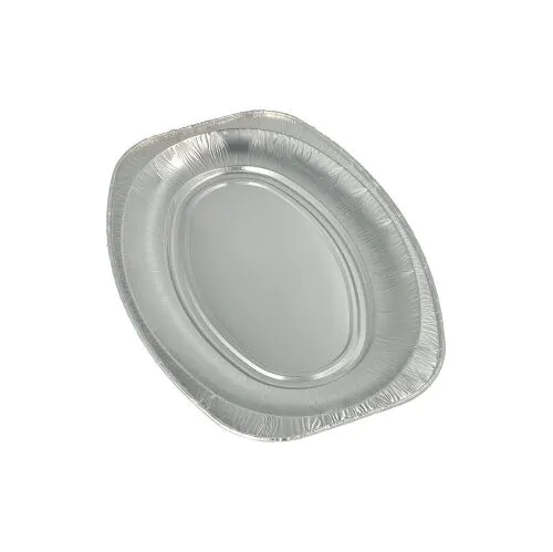 Aluminium-Backblech, Aluminium-Tray, Einweg-Backblech, Ovales Backblech, Küchenzubehör