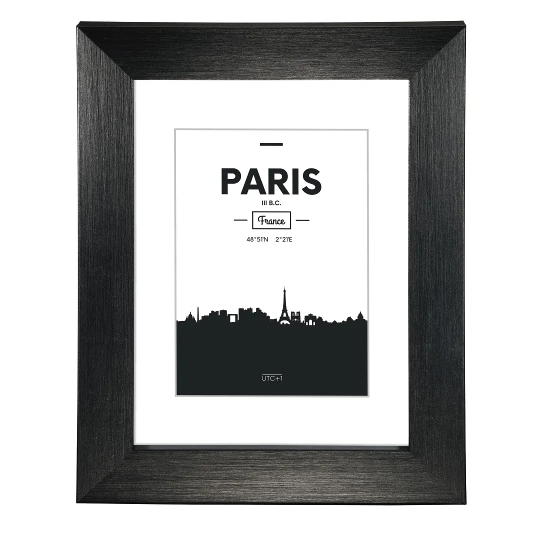 Hama-126040 K.R.PARIS  SCHWAR.  10X15 Kunststoff-Bilderrahmen