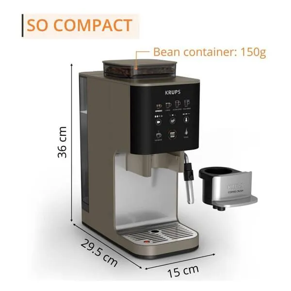 Kaffeemaschine, Espressoautomat, Bean-to-C cup, kompakt, Krups