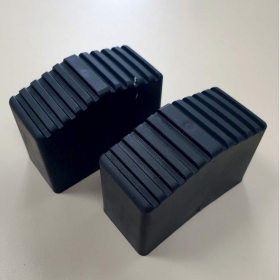 Leiternschuh f. Holzleiter 4-8 Spr. Gummi 60x25 schwarz 2er