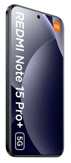 intelligentes telefon, redmi note 15 pro+, 5G, frontkamera loch, schwarz