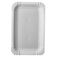 PapStar 81196 25 Teller aus Pappe eckig 10 x 16cm