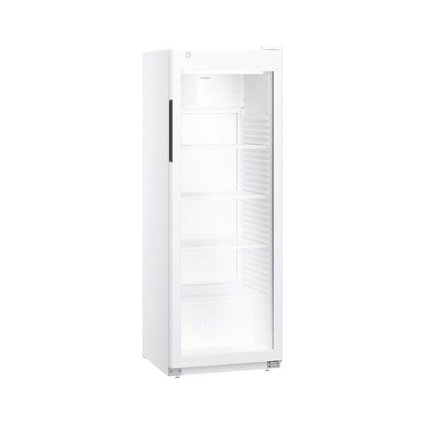 Kühlschrank, Standgerät, Glasdoor, weiß, Einzeltür
