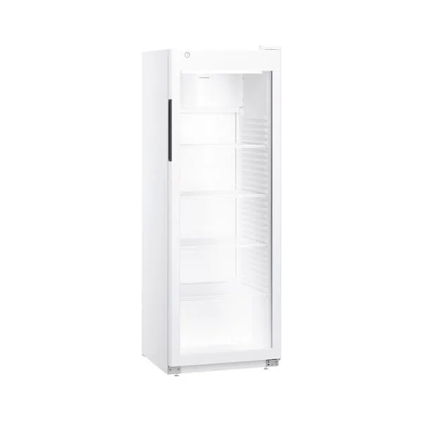 Kühlschrank, Standgerät, Glasdoor, weiß, Einzeltür