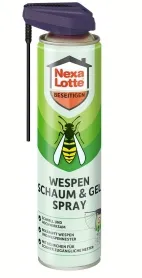Wespenspray, Insektenspray, Aerosol, Grüne Dose, Etikett mit Bienen-/Insektendesign