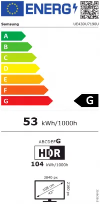 UE43DU7190UXXN Samsung QLED TV