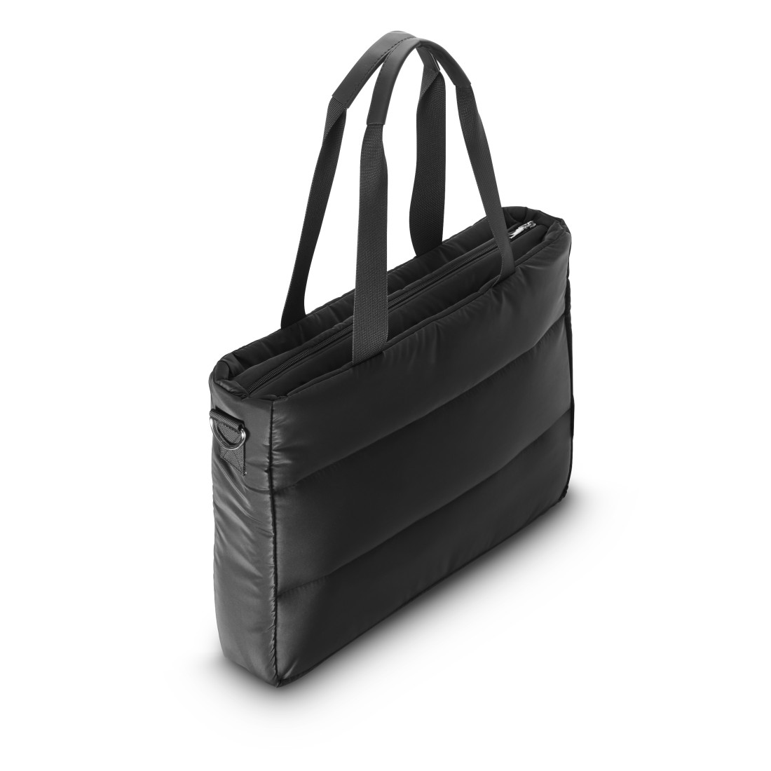 schwarz, gepufferte tasche, schultertasche, duffeltasche, tablettasche
