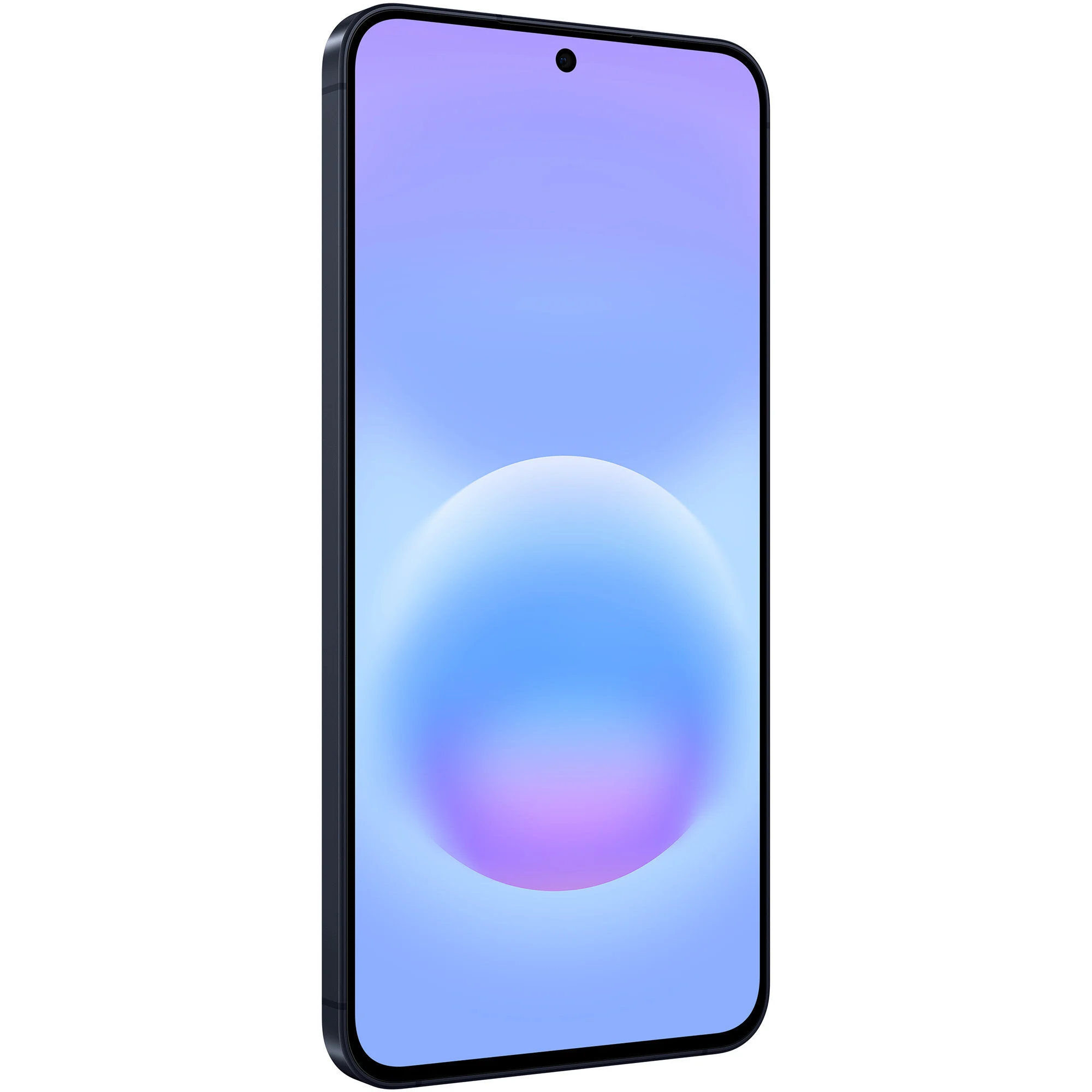 Smartphone, Handy, schwarzer Rahmen, randlose Anzeige, keine Notch vorne