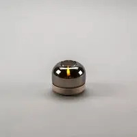 1835-970 LED Kerze warmweiß, rauchfarbenes Glas