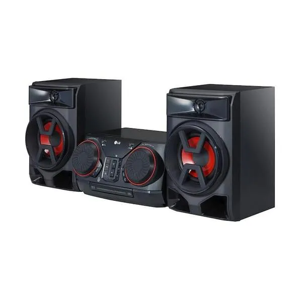 Lautsprecher, Stereosystem, 2.1-Kanal, Computerlautsprecher, Schwarz-Rot