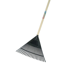 Rechen, Gartenrechen, Kunststoffzinken, Holzstiel, handrechen