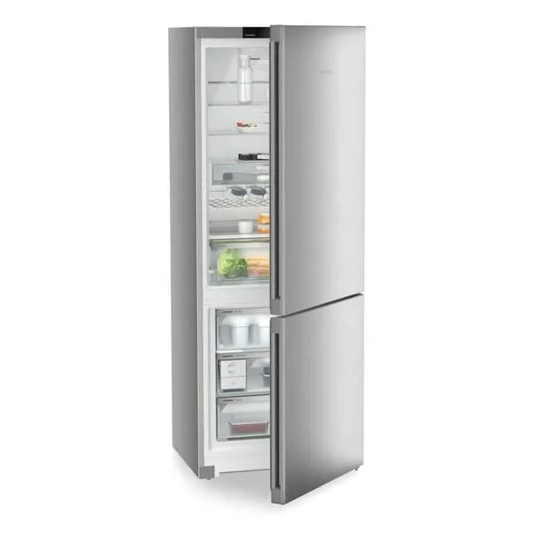 Kühlschrank, untere Gefrierfach, Doppeltür, Edelstahl, Haushaltsgerät