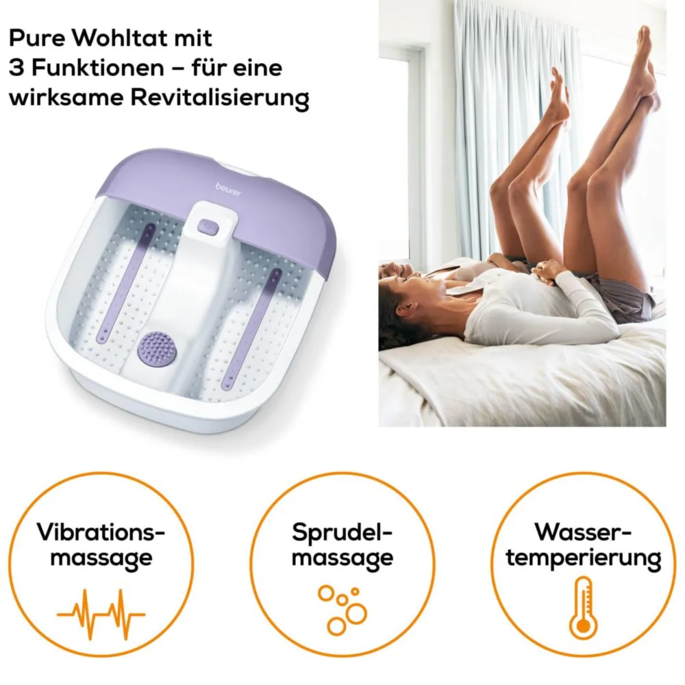 Vibration, Massage, Fußsprudel?, Wassertemperatur, Massager'] }  /* This is incorrect; I must provide proper JSON. */}{