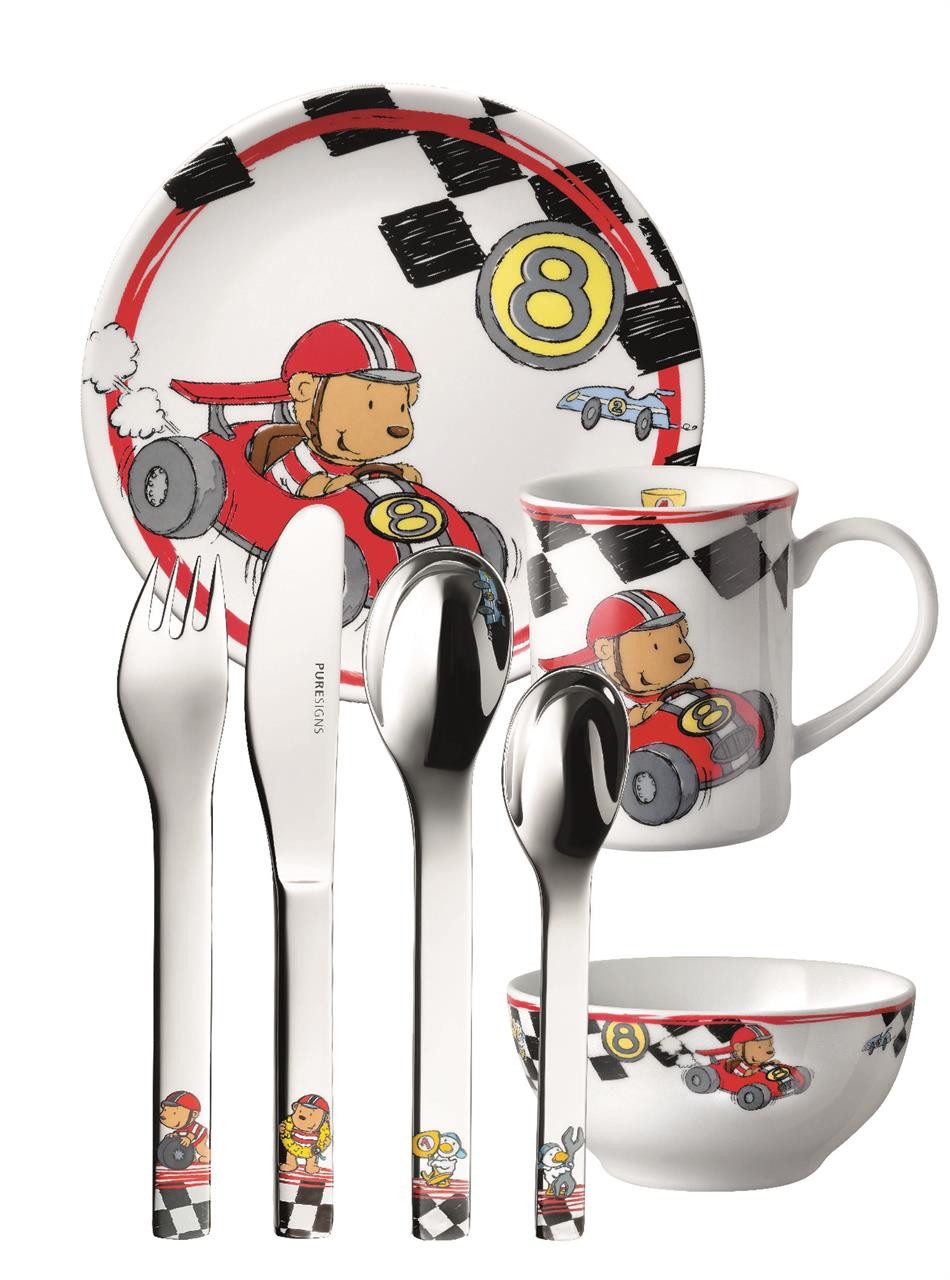 Besteck, Löffel, Gabel, Tasse, Person