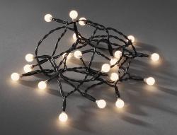 1492-107 LED Globelichterkette, runde Dioden, 6h Timer, 50 warm weiße