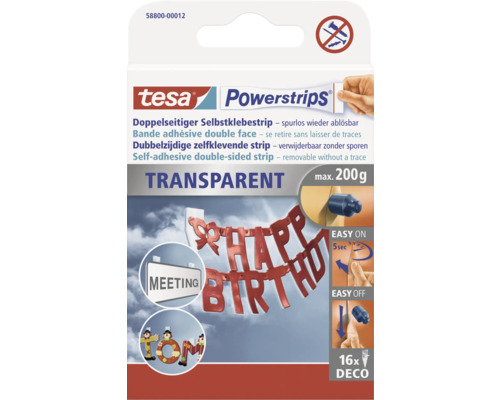 Tesa-58800 Powerstrips transparent