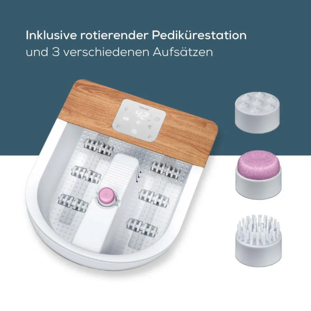 Pediküre-Station, Fußbad, Nagelpflege, drehbare Massage, Zubehör-Set