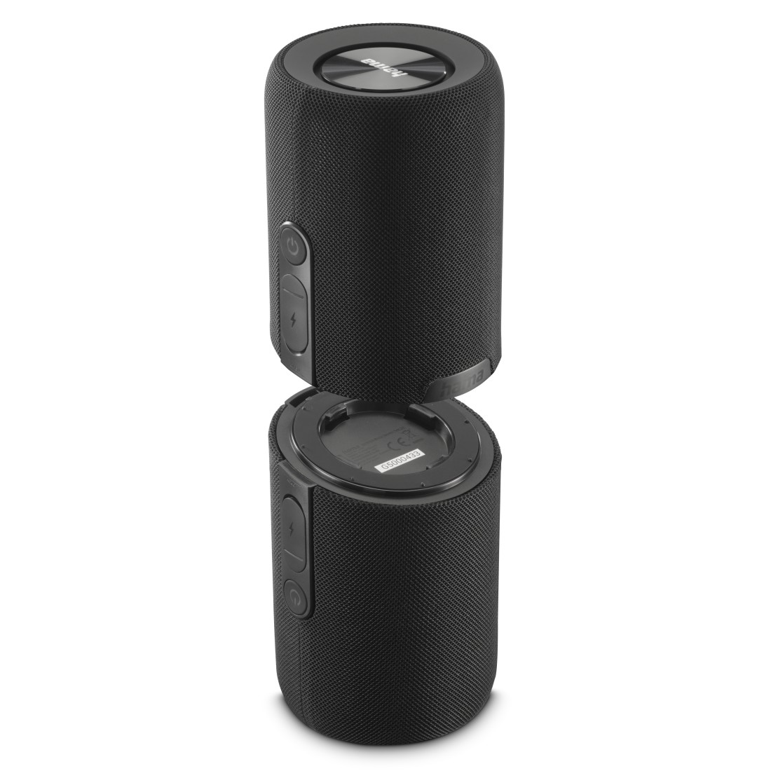 tragbar, Bluetooth, Lautsprecher, zylindrisch, schwarz