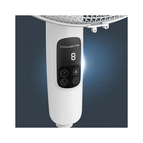Handgerät, Ventilatorheizung, digitale Anzeige, Bedienfeld, weißer Körper