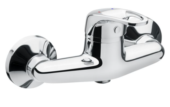 duscharmatur, wandmontage, Chromfinish, Badezimmer-Armatur, einhebelarmatur