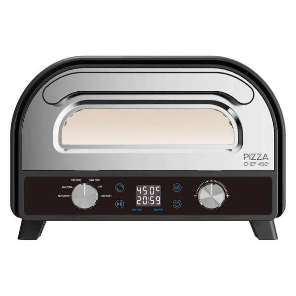 Toaster, Pizza-Ofen, Küchenmaschine, Digitalanzeige, Edelstahl