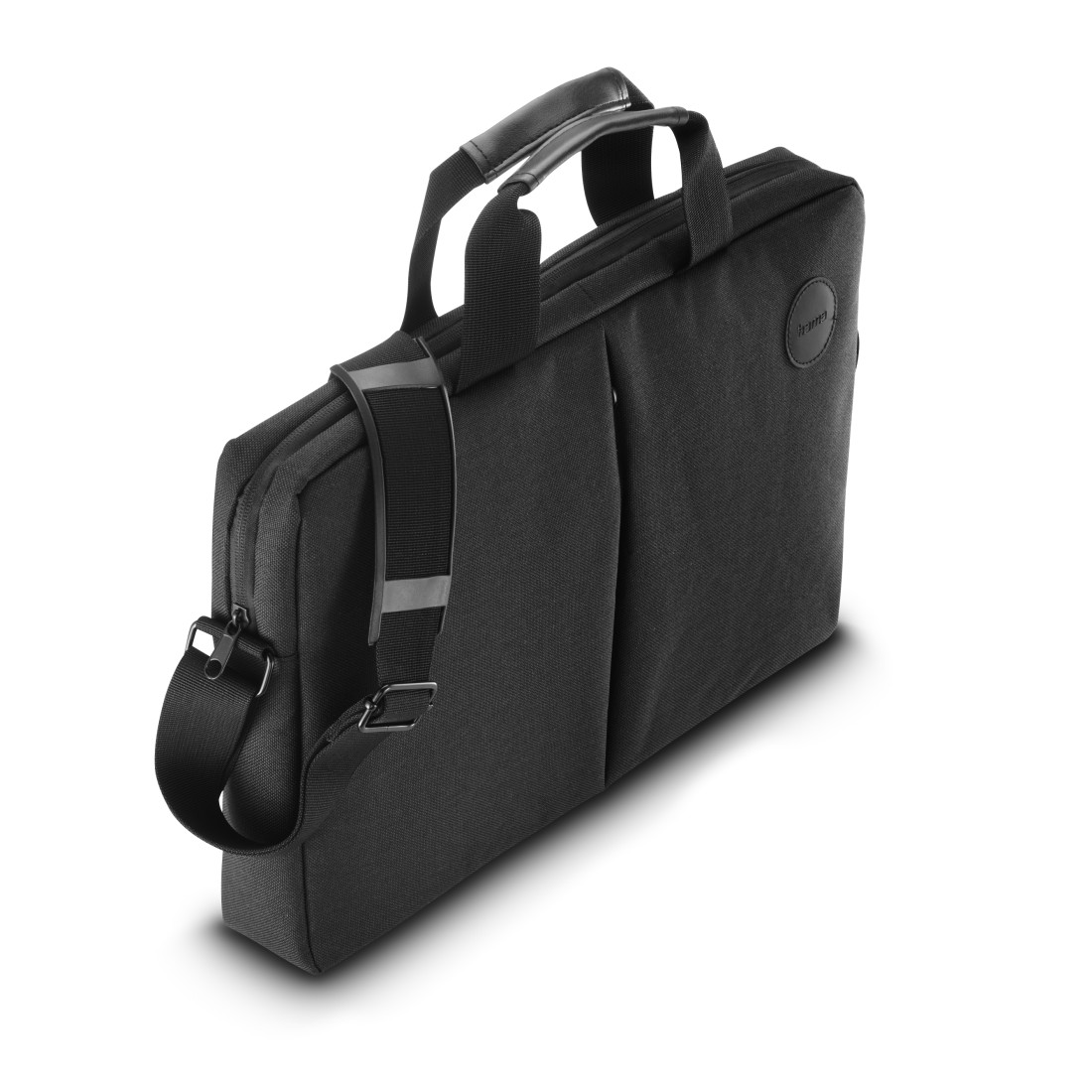 Tasche, Brieftasche, Schultergurt, Tragegriff, schwarz